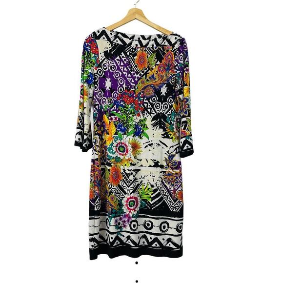 Ice‎ Dress Size 6 Vibrant Colorful Boho Floral Art to Wear Maximalist Dopamine - Picture 1 of 11